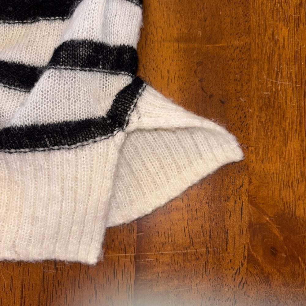 Allsaints striped Black and White Women's Sweater - Picture 4 of 7